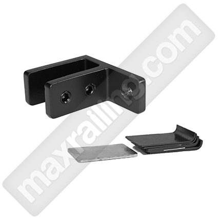 Styklodyrjach black cheren za stena. Черен мат стъклодържач за стена